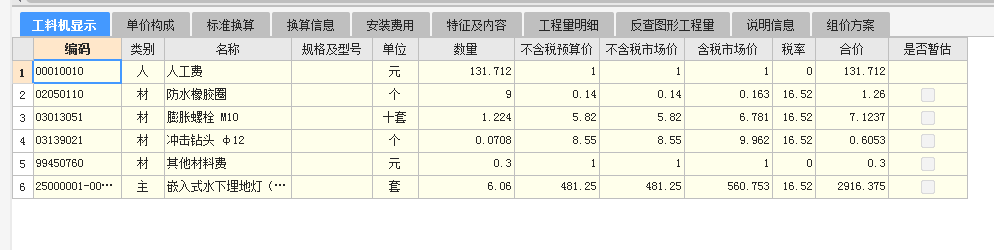 灯具开孔的费用怎么算，包含在定额中的？